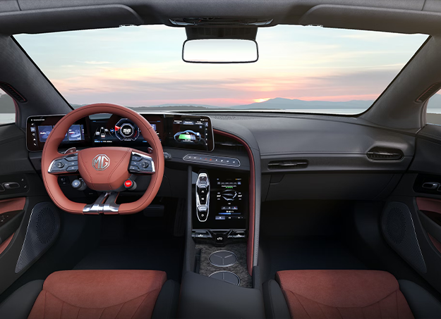 Intérieur technologie de la MG Cyberster électrique